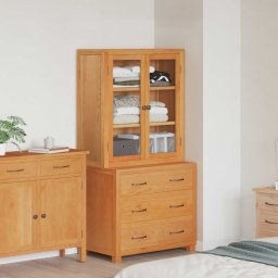 Set de Mobilier pentru Depozitare cu sertar Maro Lemn compozit GartenMobel Dekor