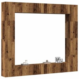 Set dulap TV 8 piese montat pe perete lemn vechi lemn prelucrat GartenMobel Dekor