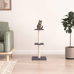 Ansamblu pisici cu stalpi din funie sisal, gri închis, 73 cm GartenMobel Dekor