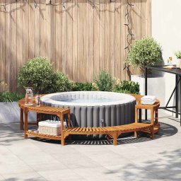 Imprejmuire pentru Cada cu Hidromasaj Maro Ø255 x 55,5 cm GartenMobel Dekor