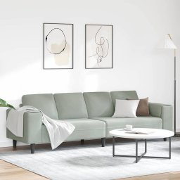 Canapea pentru living Gri deschis 250 x 77 x 76 cm GartenMobel Dekor