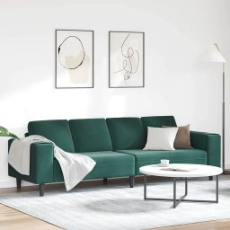 Canapea pentru living Verde închis 250 x 77 x 76 cm GartenMobel Dekor