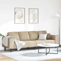 Canapea pentru living Gri deschis 250 x 77 x 76 cm GartenMobel Dekor