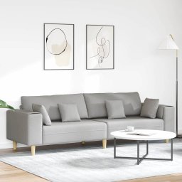 Canapea cu perna Gri nori 250 x 77 x 76 cm tesatura GartenMobel Dekor