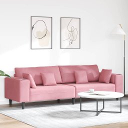 Canapea Roz 250 x 77 x 76 cm Catifea GartenMobel Dekor