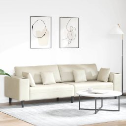 Canapea Crem 250 x 77 x 76 cm Catifea GartenMobel Dekor