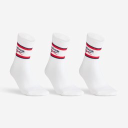 Set x 3 perechi șosete sport lungi Reebok alb adulți