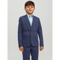 Jack & Jones Sacou costum baieti, SOLAR, croiala Super Slim Fit, Bleumarin (SELECTATI MARIMEA: 128 cm)
