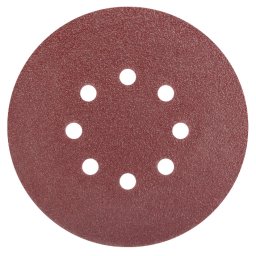 Set 5 discuri abrazive 210mm, prindere arici, granulatie 40, 10A, 8 gauri Ø10mm, Evotools 680637