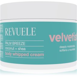 Revuele Velvetish Palm Breeze Body Whipped Cream crema de corp hidratanta Coconut + Shea 300 ml