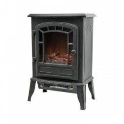 Semineu electric panoramic HOME 2000W 2 trepte de incalzire Negru