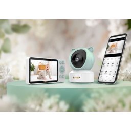 Neno Ivo baby monitor premium rotativ Full HD cu ecran de 5 inch