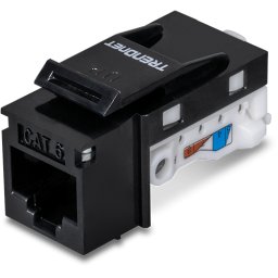 Mufă RJ-45 Keystone Cat.6 tool-less, neagră, set 25 bucăți, TRENDnet TC-K25C6BK