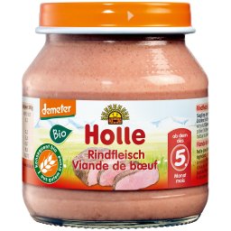 Piure de carne de vita pentru copii +5 luni, fara gluten bio 125g