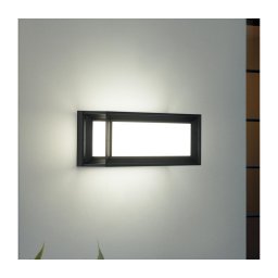 Brilagi - Aplică de perete LED de exterior PARKER, 12 W, 230 V, 3000/4500/6000 K, negru, IP44