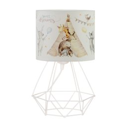 Lampă de masă pentru copii KIDS ROOM 1xE27/60W/230V Ø 18 cm cu animăluțe