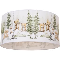 Plafonieră pentru copii KIDS ROOM 1xE27/60W/230V, diam. 40 cm, design cu animale