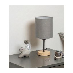Lampă de masă BRILAGI NUBILA WOOD 1xE27/25W/230V stejar/negru/gri deschis