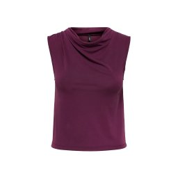 ONLY Top Onlhannah S/L Waterfall 15371575 19-2315 TCX grape wine