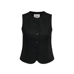 ONLY Sacou Onlgoa S/L Linen Bl Waistcoat Cc Tlr 15363724 C-N10 black