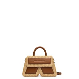 KARL LAGERFELD Geantă mică Ikon/K Tph Raffia B2W30024 1an natural-tan