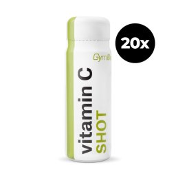 GymBeam Vitamina C shot 20 x 60 ml lămâie şi lime