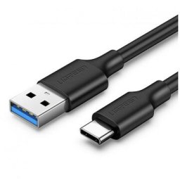 Cablu pentru incarcare si transfer de date UGREEN US184, USB la USB-C, 3A, 5Gbps, 1m, Negru 20882