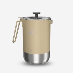Cafetieră portabilă 3 în 1 de camping, fierbător și ceainic, 0,6l - 0,8l, inox.