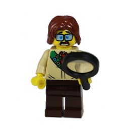 Lego Minifigures - Cercetas cu Esarfa Verde si Lupa