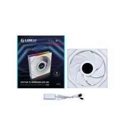 LIAN LI UNI FAN TL LCD Wireless 140mm inversa légáramlás alb