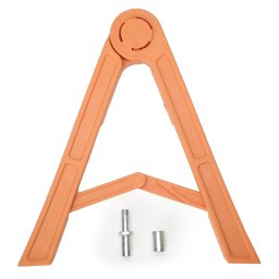 Suport cric lateral tip agrafa pentru cross-enduro, culoare portocaliu
