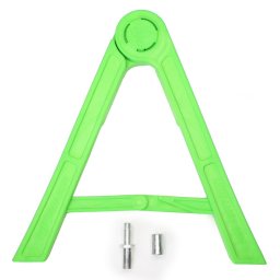 Suport cric lateral tip agrafa pentru cross-enduro, culoare verde
