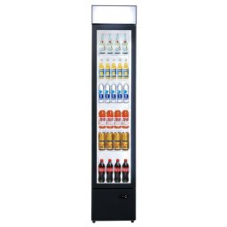 Vitrina frigorifica profesionala STARCREST SPS-150DC, 150 L, Caseta luminoasa, Display Temperatura, Panou comanda Digital, Iluminare LED, H 188 cm