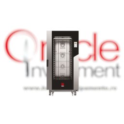 Cuptor electric combisteamer 16 tăvi 60x40 cm touchscreen, cu boiler Eka Italia