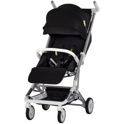 Carucior sport Chipolino Pocket Noir, cadru usor, spatar reglabil, 0-4 ani