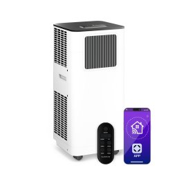 Klarstein Aparat de aer condiționat Breeze Box 7K Smart PAC, mod 3 în 1, control inteligent, până la 25 m², temporizator pe 24 de ore, mobil (ACO15-BrzBx-PAC-Wh)