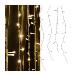 Perdea luminoasă LED ESTELLA, 47 LED, 8 funcții, 3,5 m, alb cald