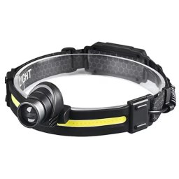 Lanterna frontala profesionala, multifunctionala cu 10 moduri iluminare