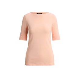RALPH LAUREN Bluză Rfnd Strtch 1X1 Rib-Elb Slv Bt Nk 200654963202 800 orange