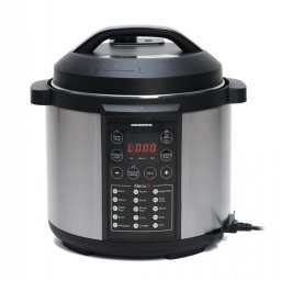 Multicooker cu gatire sub presiune Heinner HPCK-6IX, 3.8 L, 15 programe, Vas antiadeziv detasabil, Presiune reglabila, Timer, Display led, Inox