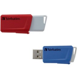 Memorie USB Verbatim Store' n Click 2x32GB USB 3.2 Red Blue