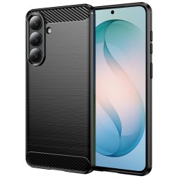 Husa de protectie Techsuit Carbon Silicone compatibil cu Samsung Galaxy S26 Plus, Negru