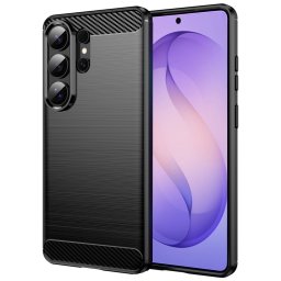 Husa de protectie Techsuit Carbon Silicone compatibil cu Samsung Galaxy S26 Ultra, Negru