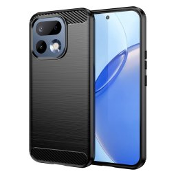 Husa de protectie Techsuit Carbon Silicone compatibil cu Realme 16 Pro, Negru
