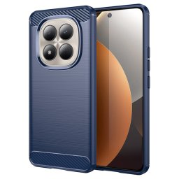 Husa de protectie Techsuit Carbon Silicone compatibil cu Xiaomi Redmi Note 15 Pro 5G, Albastru