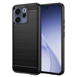 Husa de protectie Techsuit Carbon Silicone compatibil cu Oppo Reno15 F / Reno15 FS 5G, Negru