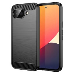 Husa de protectie Techsuit Carbon Silicone compatibil cu Google Pixel 10a, Negru