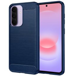 Husa de protectie Techsuit Carbon Silicone compatibil cu Samsung Galaxy A37 5G / A36 5G / A56 5G, Albastru