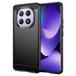 Husa de protectie Techsuit Carbon Silicone compatibil cu Xiaomi Redmi Note 15 5G / Note 15 4G / Poco M8 5G, Negru