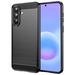 Husa de protectie Techsuit Carbon Silicone compatibil cu Samsung Galaxy A57 5G, Negru